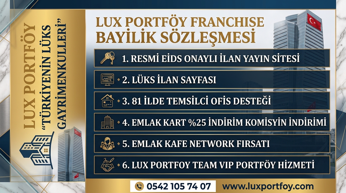 LUX PORTFÖY FRANCHISE BAYİLİK  FARKIMIZ VE AVANTAJLARIMIZ